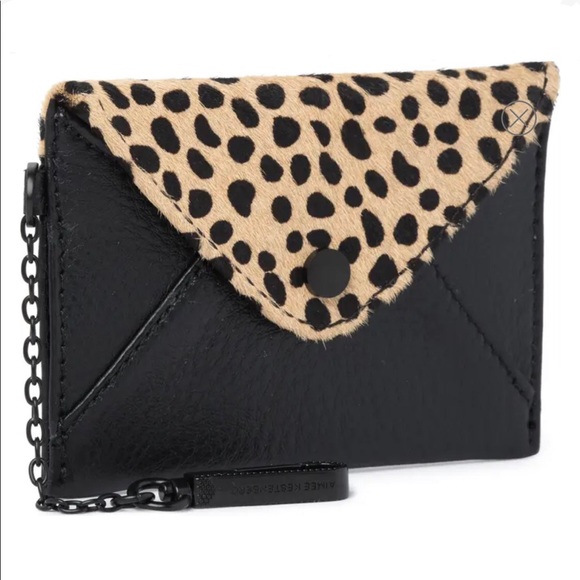 Aimee Kestenberg “Ashley”Leather & Faux Fur Pouch - Picture 5 of 12